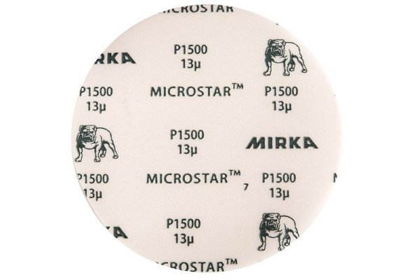 Mirka Schleifscheibe MICROSTAR 150mm Grip ungelocht P2500, VE: 50 Stück, FM62205096
