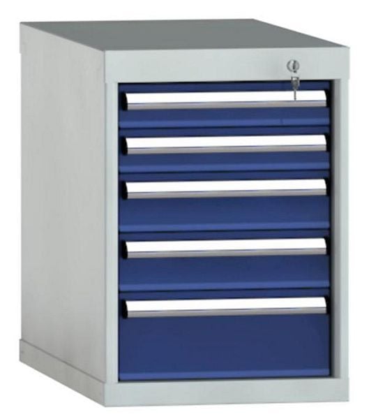 KLW Schubladenschrank 600 x 419 x 750 mm H x B x T, Einbaumaß: 500 mm, Einteilung: 18x36 Einheiten, VN / 75 kg, SDB0600-05NP-001
