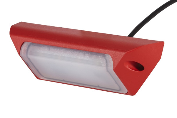 HELLA LED-Arbeitsscheinwerfer, FMS Prime, 24/12V, 2500lm, geschraubt, 2-Punkt Befestigung, Bodenausleuchtung, 500mm, rot, 1GB 996 098-311