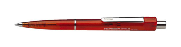 Schneider Druckkugelschreiber Optima - M, rot (dokumentenecht), SN3402