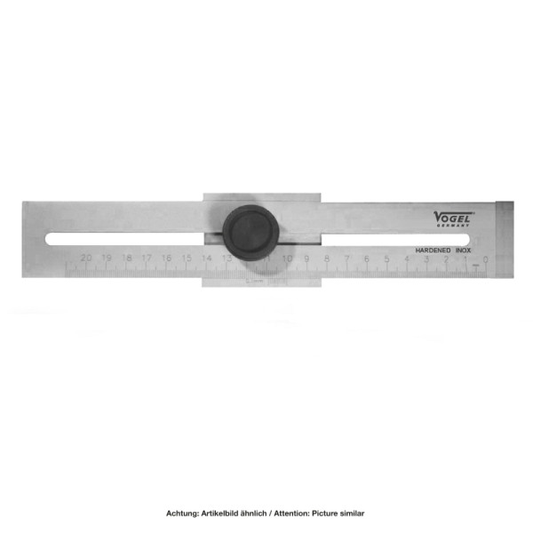 Vogel Germany Streichmaß, 250 mm, Ablesung 0,1 mm, 336221