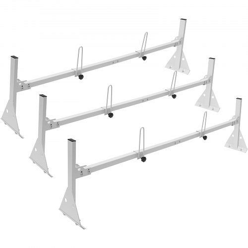 VEVOR Dachleiterträger Relingträger 3 Stück 1430–1560 mm Länge Einstellbar Truck Rack 200–215 mm Höhe, 340 kg Belastbar, XSHCH474837508SG0V0
