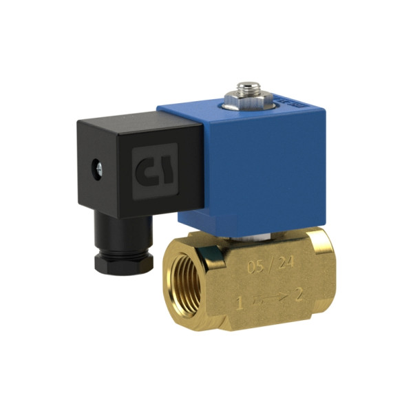 Riegler 2/2-Wege-Magnetventil, MS, NC, vorgesteuert, 230 V, G 1/2, PN 0,5-16 bar, NBR, 148574