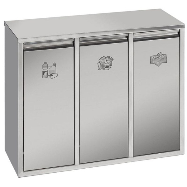 Stein HGS Recyclingstation -Cubo Jonas-, 21 Liter (3x7 Liter), 470x580x270mm, 33744