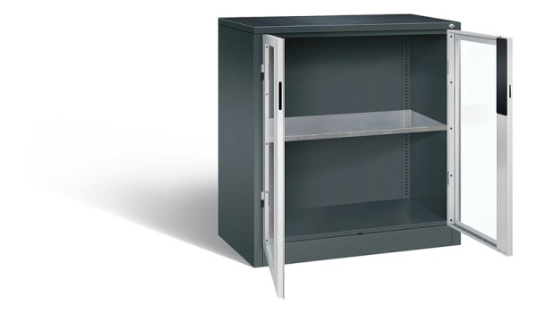 C+P Werkzeugschrank Acurado, H1000xB930xT500mm, Farbe: Anthrazitgrau / Lichtgrau, Muldengriff, 8821-0552 S10012