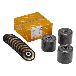 Rhodius ALPHAline LSZ F2 VALUE PACK 40+ Lamellenschleifscheibe, Durchmesser [mm]: 115, Bohrung [mm]: 22.23, 208408