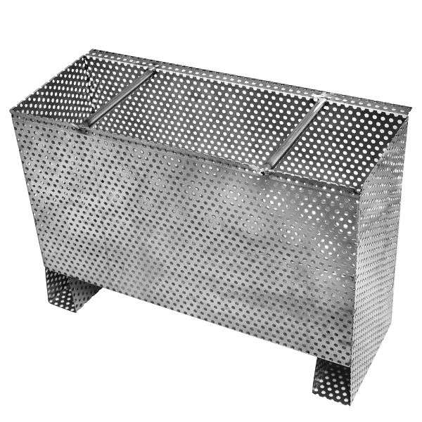 Produktbild von Fettabscheider Edelstahl 35x25x23 Cm – 4 Filterstufen, Für Küche & Abwasser, Inkl. Zubehör