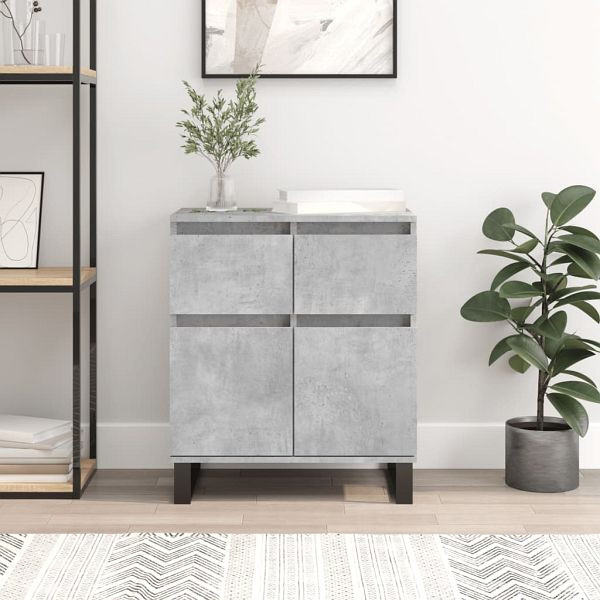 vidaXL Sideboard Betongrau 60x35x70 cm Holzwerkstoff, 831128