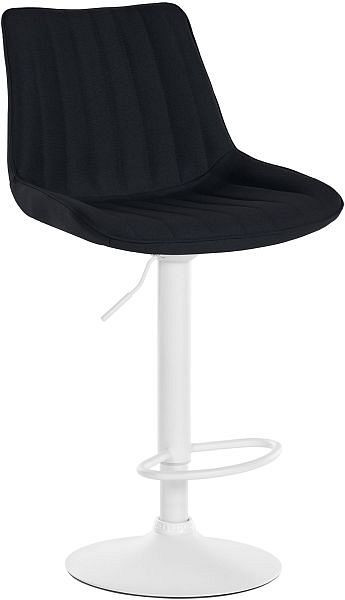 CLP Barhocker Toni Stoff weiß, schwarz, 321538, 4251756484569