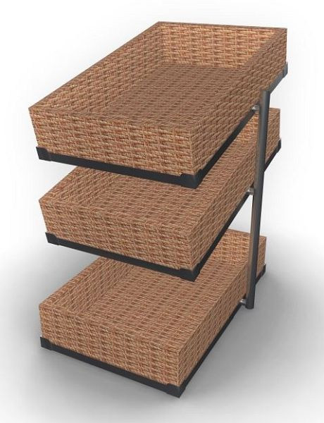 CombiSteel Brotkorb 3 Ebenen, hoch und schmal, Breite (mm): 335, Tiefe (mm): 620, 7013.2305