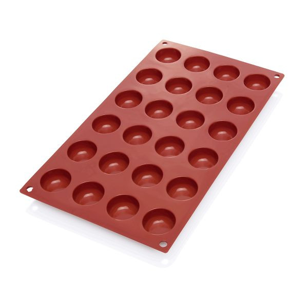 WAS Cake Pan 31 red Backform, 24 Formen, Amarettini, Silikon, 3164024