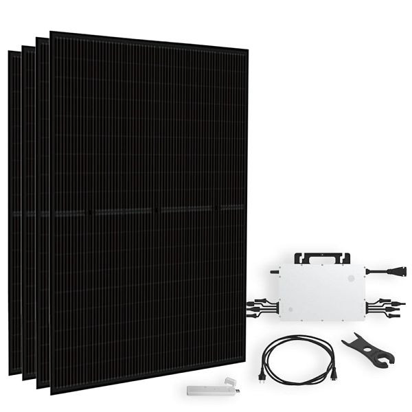 Offgridtec Solar-Direct 1800W HMS-2000-4T Solaranlage Full Black Hausnetz-Einspeisung - 10m Anschlusskabel - DTU-Lite-S, 4-01-018460-003