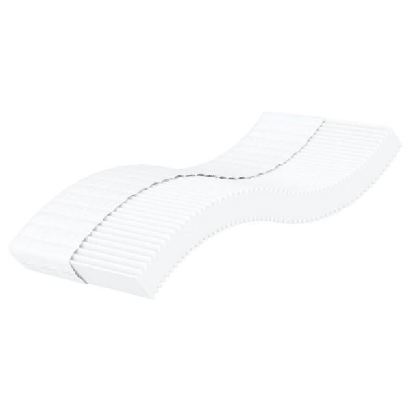 vidaXL Schaumstoffmatratze Weiß 100x220 cm Härtegrad H2 H3, 4016640