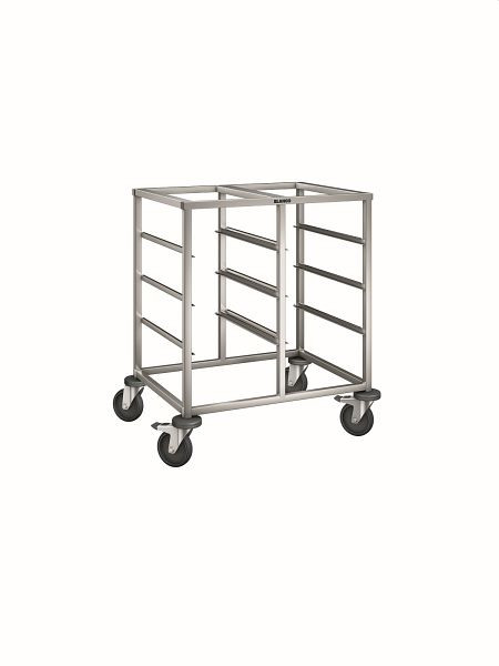 B.PRO RWR 2 Regalwagen aus rostfreiem Edelstahl mit stahlverzinkten Rollen, 568432