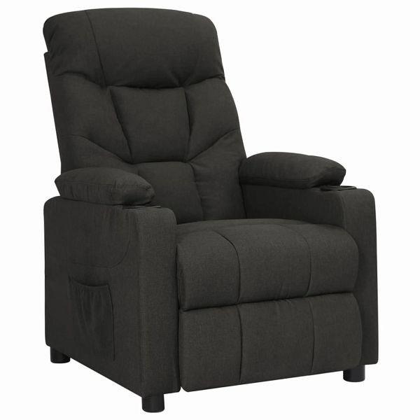 vidaXL Relaxsessel Schwarz Stoff, 339084, 8720286680391