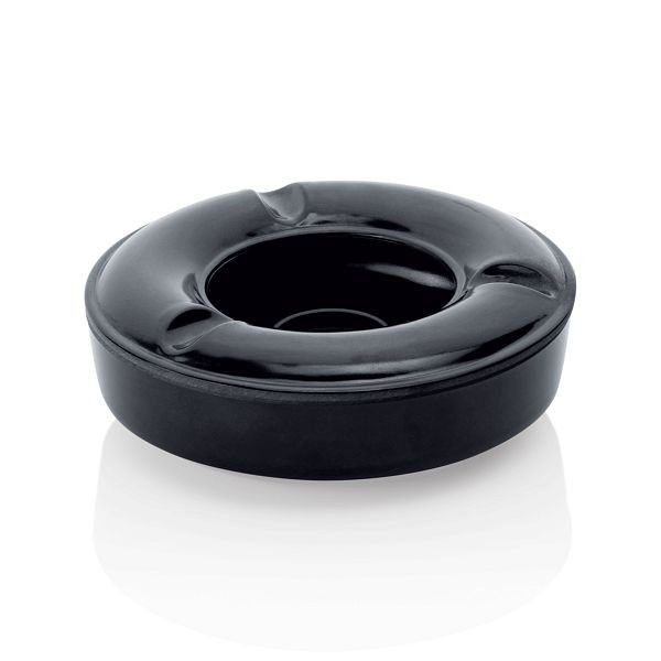 WAS Windaschenbecher, Durchmesser 12,5 cm, schwarz, Melamin, VE: 6 Stück, 1118125