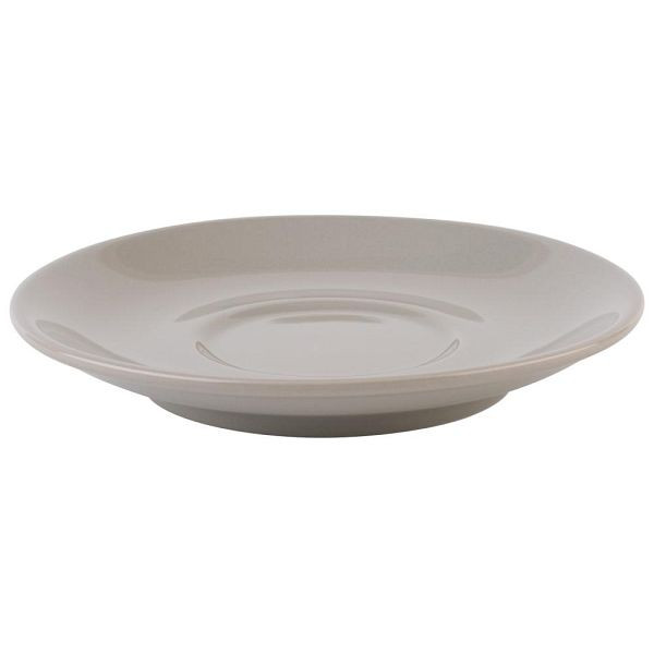 APS Cappuccinountertassen in grau Ø 15,5cm, Höhe: 2,5 cm, VE: 6 Stück, 16015