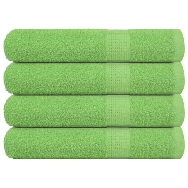 vidaXL Handtücher 4 Stück Apfelgrün 100x200 cm 360 g/m² 100% Baumwolle, 137035