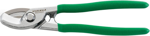 STAHLWILLE Kabelschere Nr.6630 Länge 220 mm Kopf verchromt Griffe Kunststoff-Hülle geraut, 66305220
