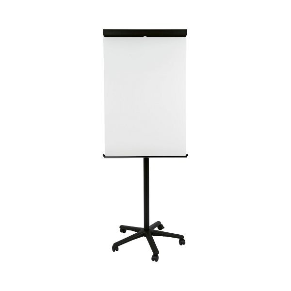 Bi-Office Rahmenloses, Mobiles Magnetisches Flipchart Schwarz 70x106cm, EA4806125