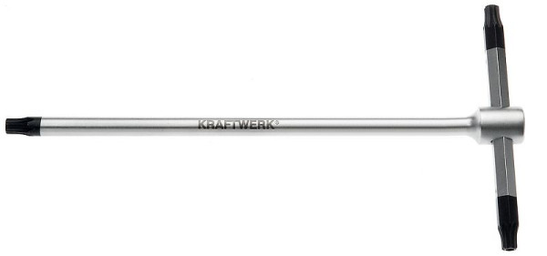 Kraftwerk Stiftschlüssel mit T-Griff für TX-Schrauben, Loch-TX T10, 2594-10