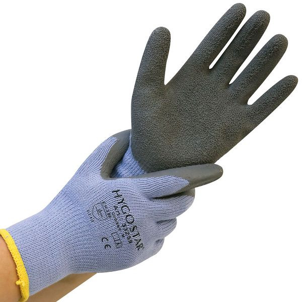 Hygostar Kälteschutzhandschuhe Thermo Grip, lila/schwarz, Größe 10/XL, Latex-Beschichtung Trägermaterial Baumwolle, VE: 120 Paar, 33239