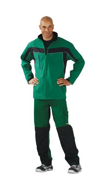 Planam Plaline Softshelljacke, grün/schwarz, Größe 4XL, 2705068