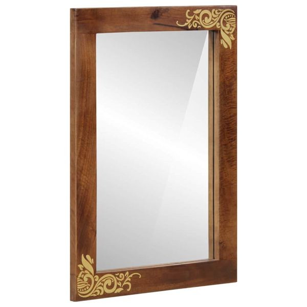 vidaXL Badezimmer Spiegel mit Spiegel Honigbraun 70 x 50 x 2,5 cm, 4018767