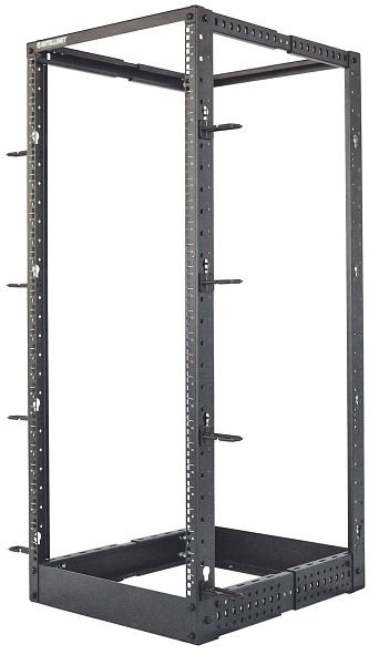 INTELLINET 19" 4-Pfosten Laborgestell, 26 HE, Flatpack, schwarz, 714242