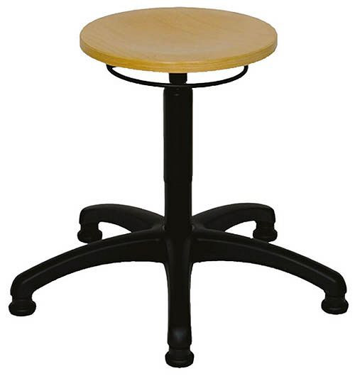 Bedrunka+Hirth Arbeitshocker, Polster anthrazit, Sitzhöhe: 420 - 620 mm, Rollen, 05.96.45