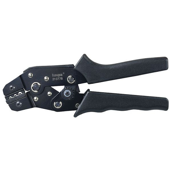 Haupa Crimpzange nicht isolierte Quetschkabelschuhe, Querschnitt: 0.25 bis 2.5 mm², 210778