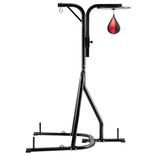 VEVOR 2 in 1 Boxsackständer, höhenverstellbar (65 kg belastbar), Stahl, Schwarz, für Fitness-Studio Boxing, SDZJSDJQJDJ4ZW4J1001V0
