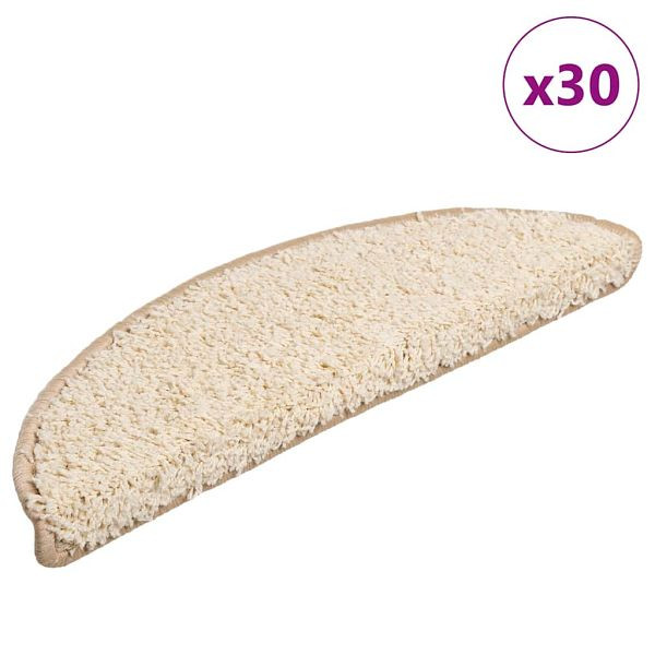 vidaXL Stufenmatten 30 Stk. Creme 56x17x3 cm, 3365803, 8721288459220