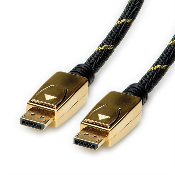 ROLINE GOLD DisplayPort Kabel, Version 1.4, DP ST - ST, 10 m, 11.04.5649