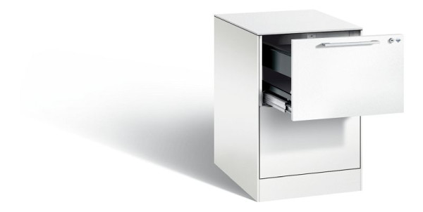 C+P Hängeregistraturschrank Asisto, H710xB440xT600mm, Farbe: Verkehrsweiß, Bügelgriff, 146275-211 S10105