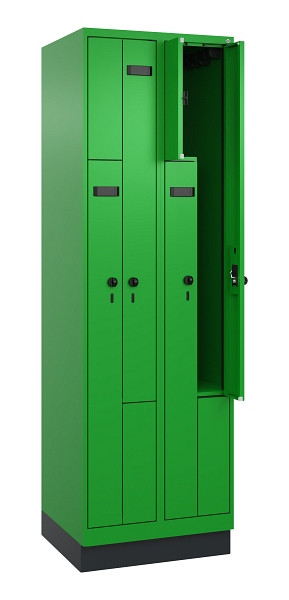 C+P Z-Spind Evolo PLUS, Sockel, 4 Fächer, 1950x600x500mm, 6037/6037, Drehriegel, 049023-204 S10023