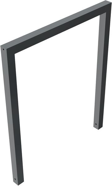 Schake Anlehnbügel aus Stahlrohr Rechteckrohr 60 x 60 mm, ohne Querholm, Gesamtbreite: 1000 mm, feuerverzinkt und beschichtet DB 703, 454_100B