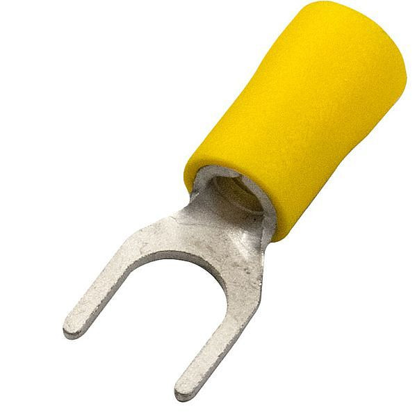 Haupa Gabelkabelschuh gelb PVC-isoliert 4,0-6,0 mm² M5, ECO-line, VE: 100 Stück, 370322