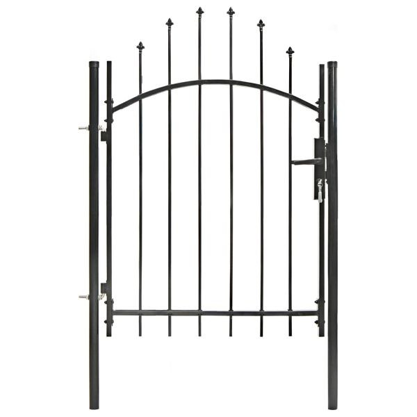 vidaXL Gartentor Stahl 1x1,5 m Schwarz, 143058, 8718475625506