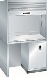 LISTA Qualitätsstation 2x36x36E (BxTxH) 1434x725x2100mm D / Schuko Farbe: Lichtgrau, 17.822.020