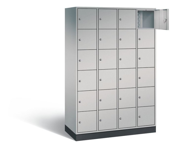 C+P Schließfachschrank Intro, H1950xB1220xT490mm, Farbe: Weißaluminium, 8670-401 S10142