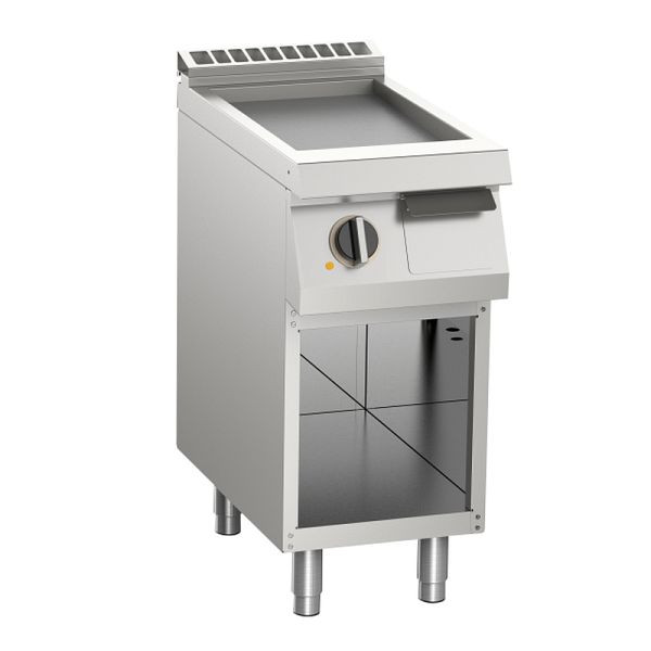 KBS Elektro-Grillplatte glatt aus Edelstahl 7,5 kW mit 1 Heizzone offener Unterbau, 10512454