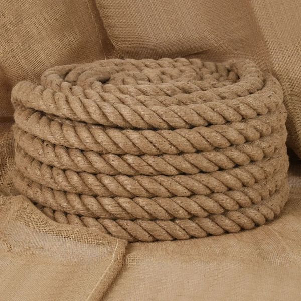vidaXL Juteseil 5 m Länge 36 mm Stärke, Material: 100 % natürliche Jute, 153772