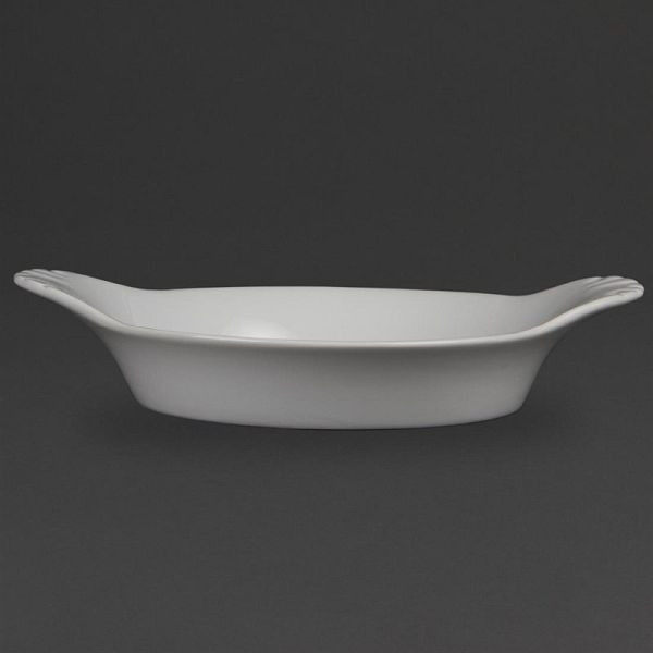 Olympia Whiteware runde Gratinschalen weiß 22 x 17,7cm, VE: 6 Stück, W433