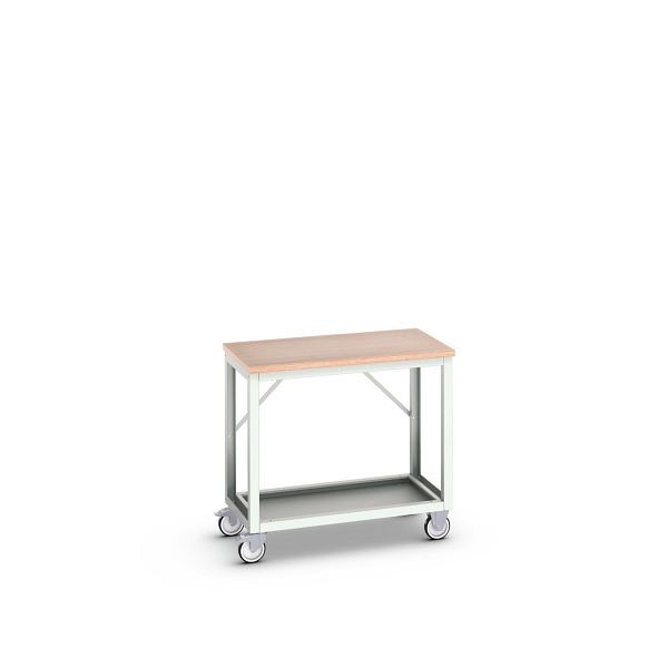 bott verso mobile Werkbank (Multiplex-Platte) mit Querstrebenset und Ablageboden, BxTxH: 1000 x 600 x 930 mm, 16922102.16