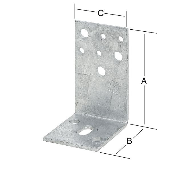 Vormann schwere Stützenschuhe, aufschraubbar, 70 x 60 x 110 feuerverzinkt, 071292000