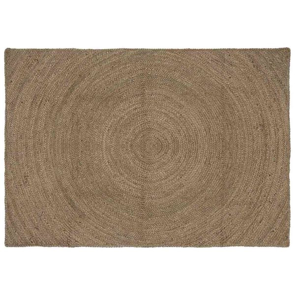 vidaXL Teppich Grau 140 x 200 cm Jute, 42010542, 8721288661883