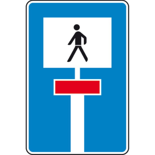 Stein HGS Für Fußgänger durchlässige Sackgasse Nr. 357-51, 900x600mm /RA1/Flachform 3mm, 357-51-213