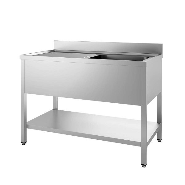 Vaiotec TOPLINE Spültisch 600 / 1 Becken rechts + Abtropffläche L: 1000 mm, 10435