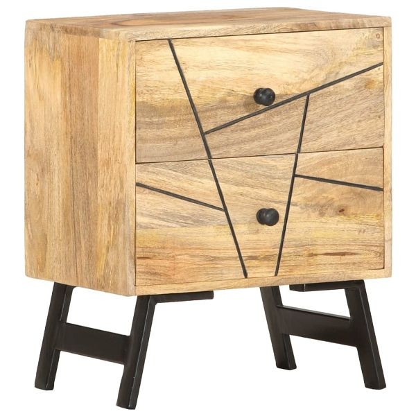 vidaXL Nachttisch 40x30x50 cm Massivholz Mango, 285875, 8719883792231